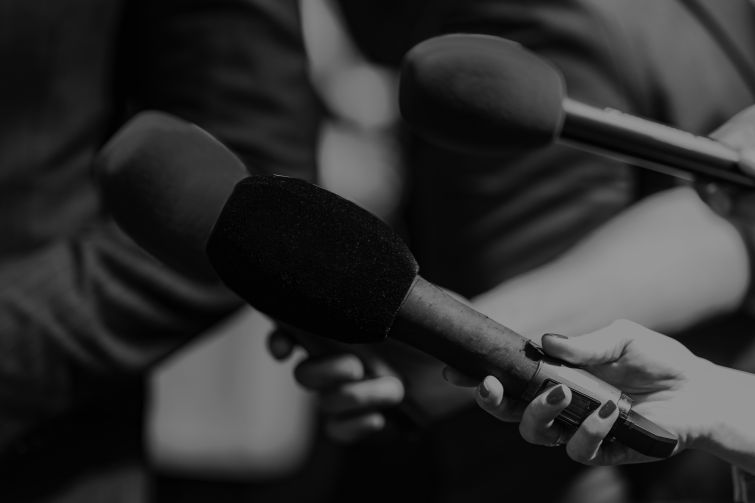 microphones in an interview